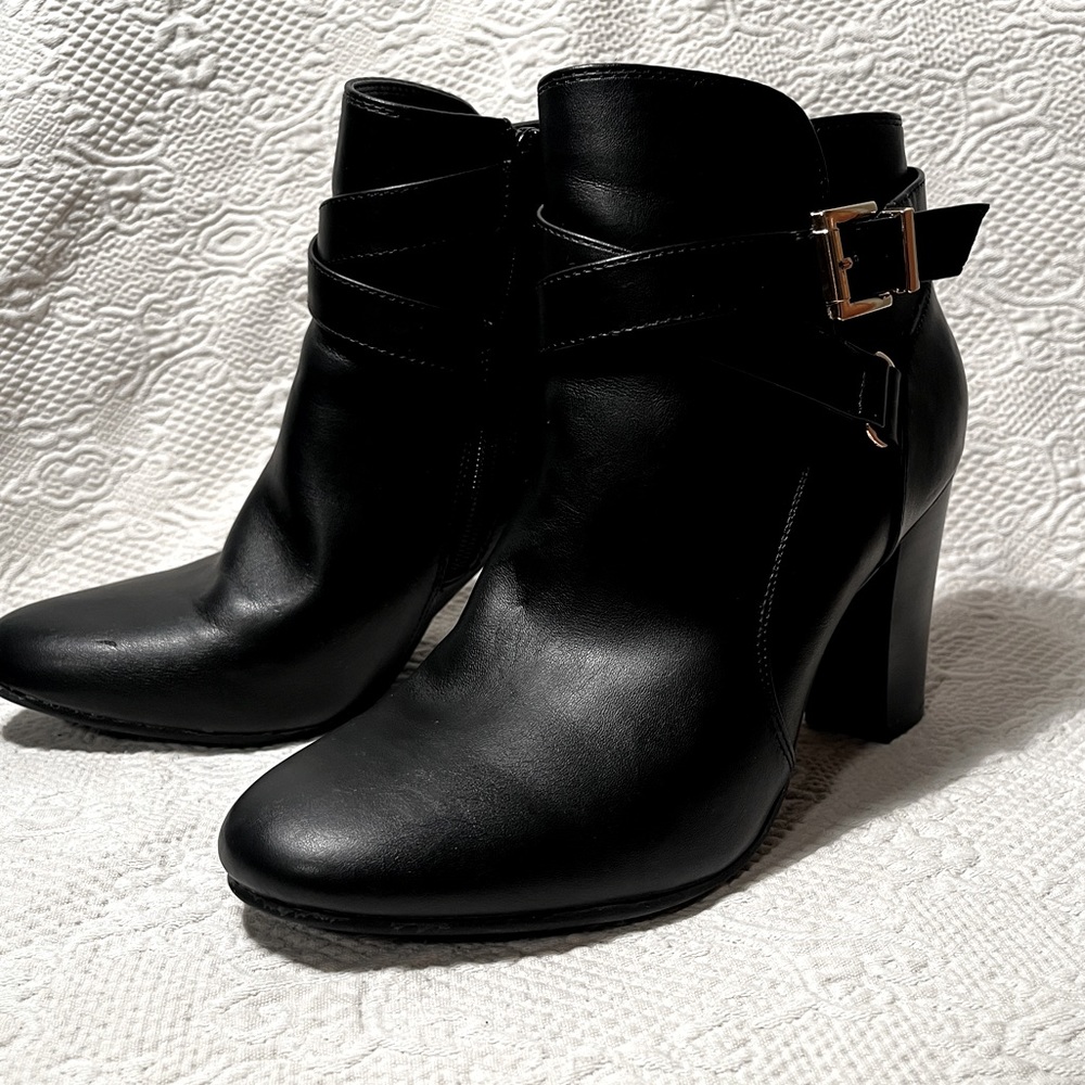 Merona buckle ankle booties
